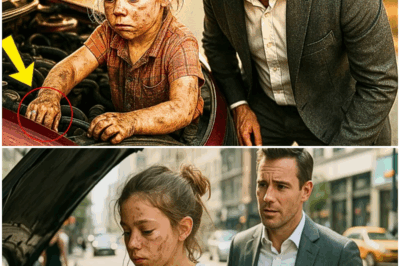 UNA NIÑA POBRE AYUDA A UN MILLONARIO A ARREGLAR SU AUTO… HASTA QUE VE EL ANILLO EN SU DEDO…